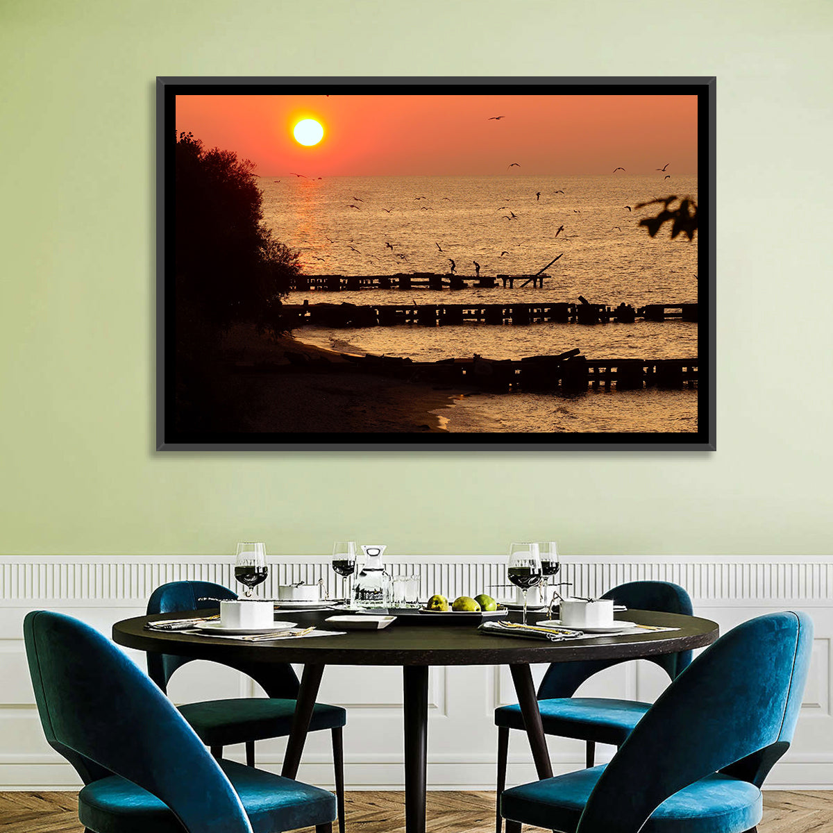 Lake Erie Sunset Wall Art
