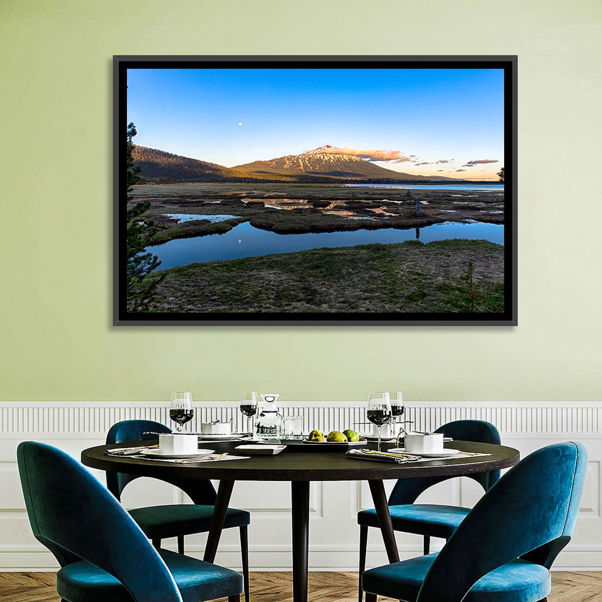 Mount Bachelor Sunset Wall Art