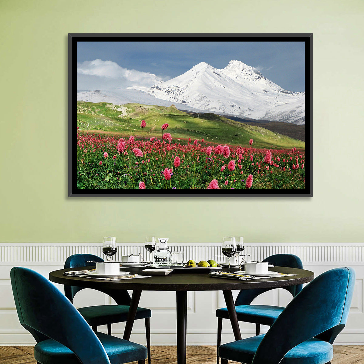 Caucasus Mountain & Spring Wall Art
