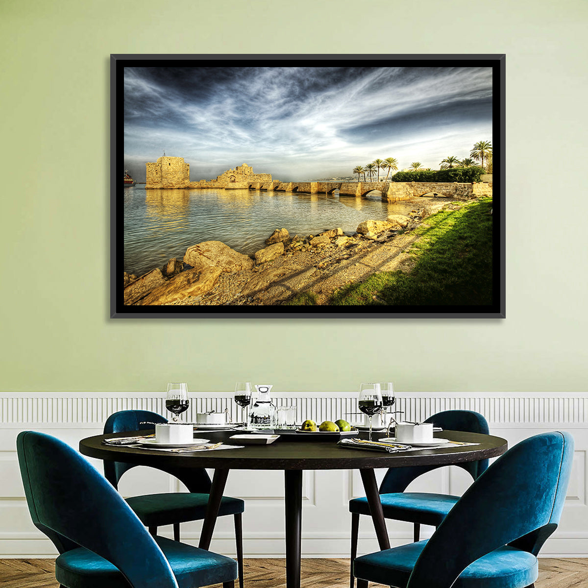 Crusader Sea Castle Wall Art