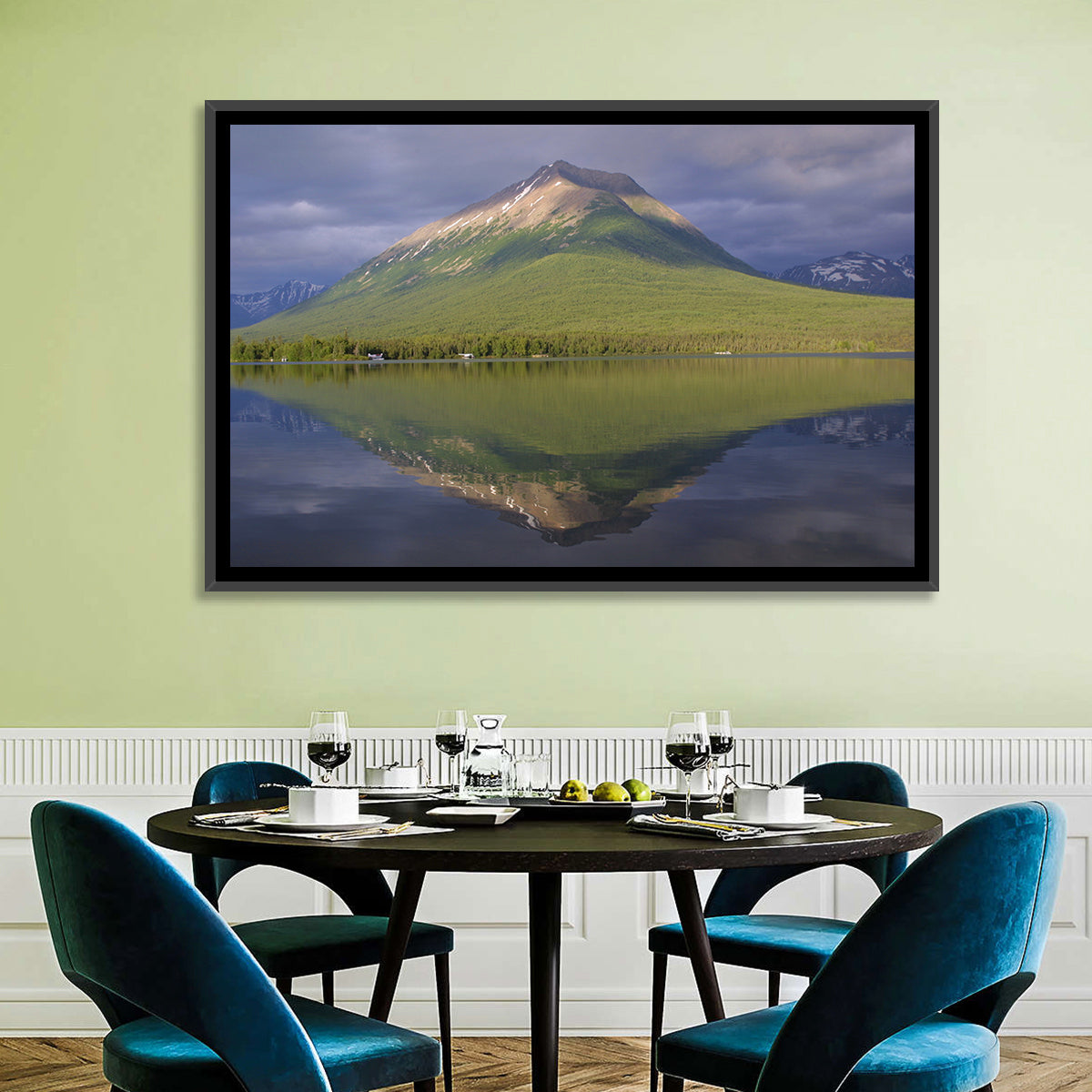 Mount Tanalian from Lake Clark Wall Art