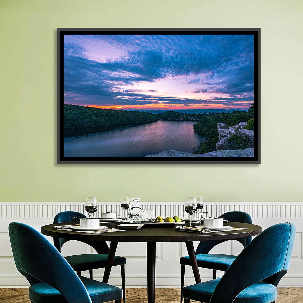 Lake Minnewaska Sunset Wall Art