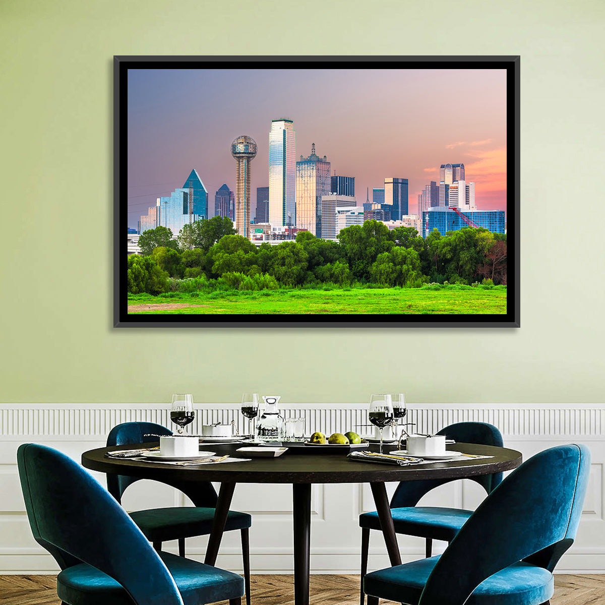 Dallas Skyline Wall Art