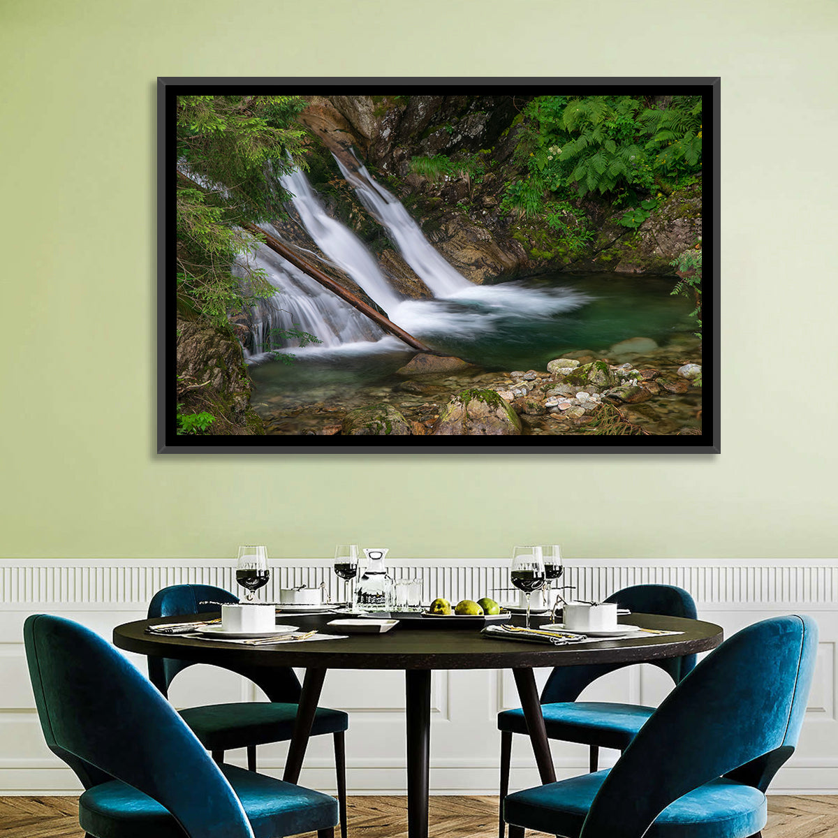 Mount Mickiewicz Waterfall Wall Art