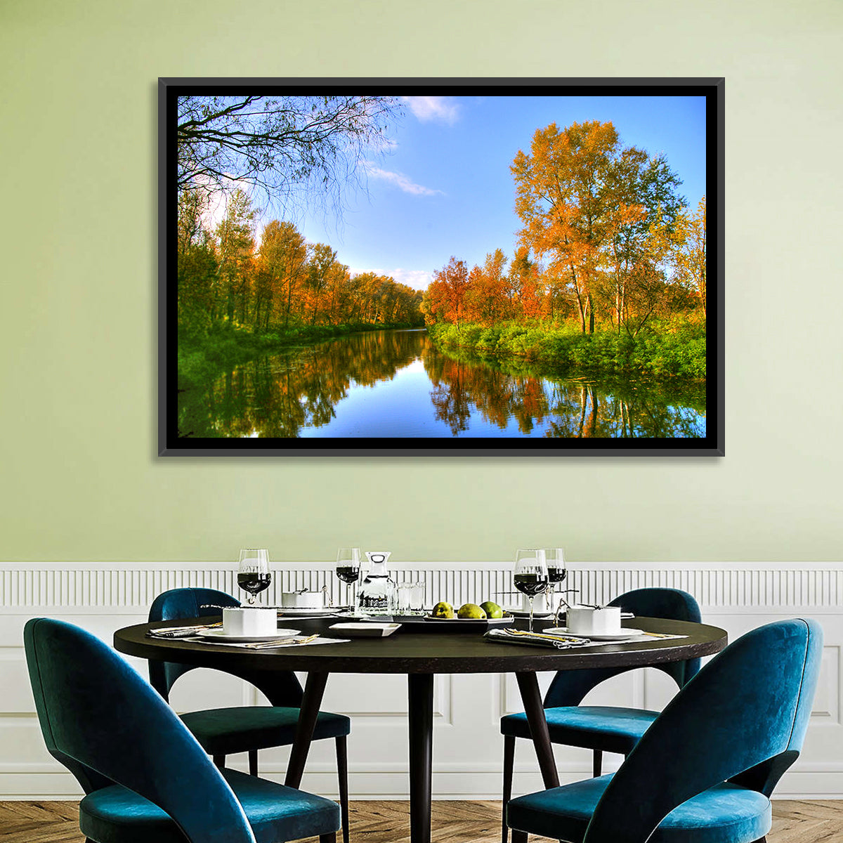 Autumn River Wall Art
