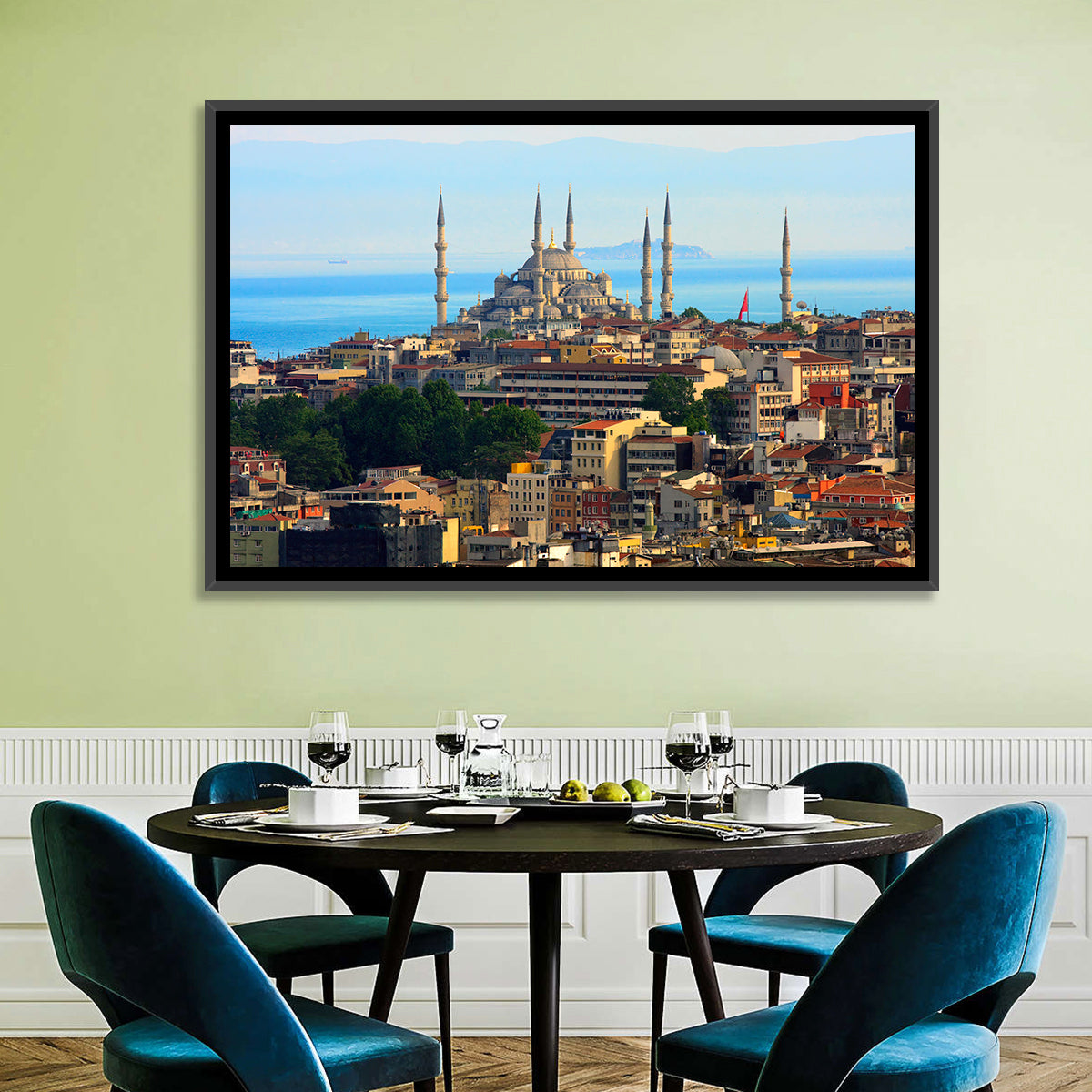 Istanbul Skyline Wall Art