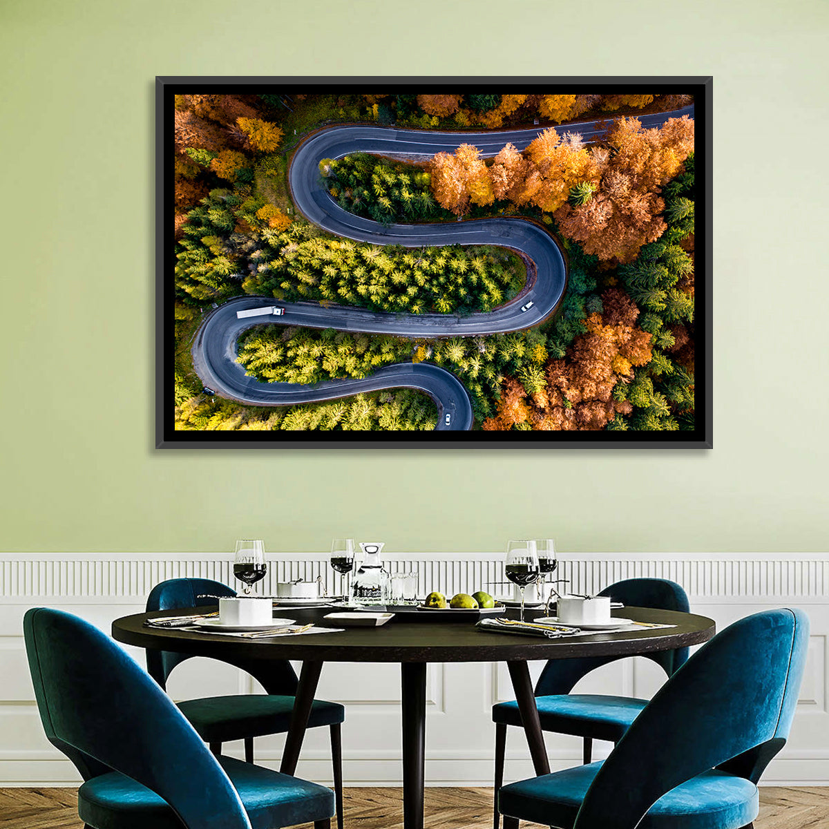 Winding Forest Road Wall Art