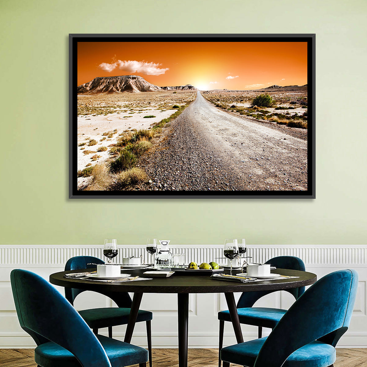 Infinite Desert Road Wall Art