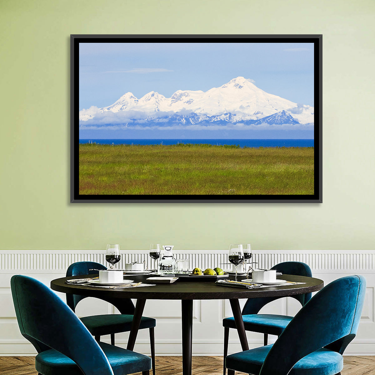 Mount Iliamna Volcano Wall Art