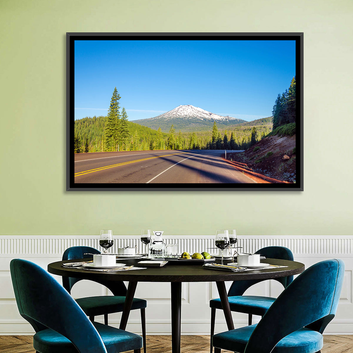 Mount Bachelor From Highway Wall Art
