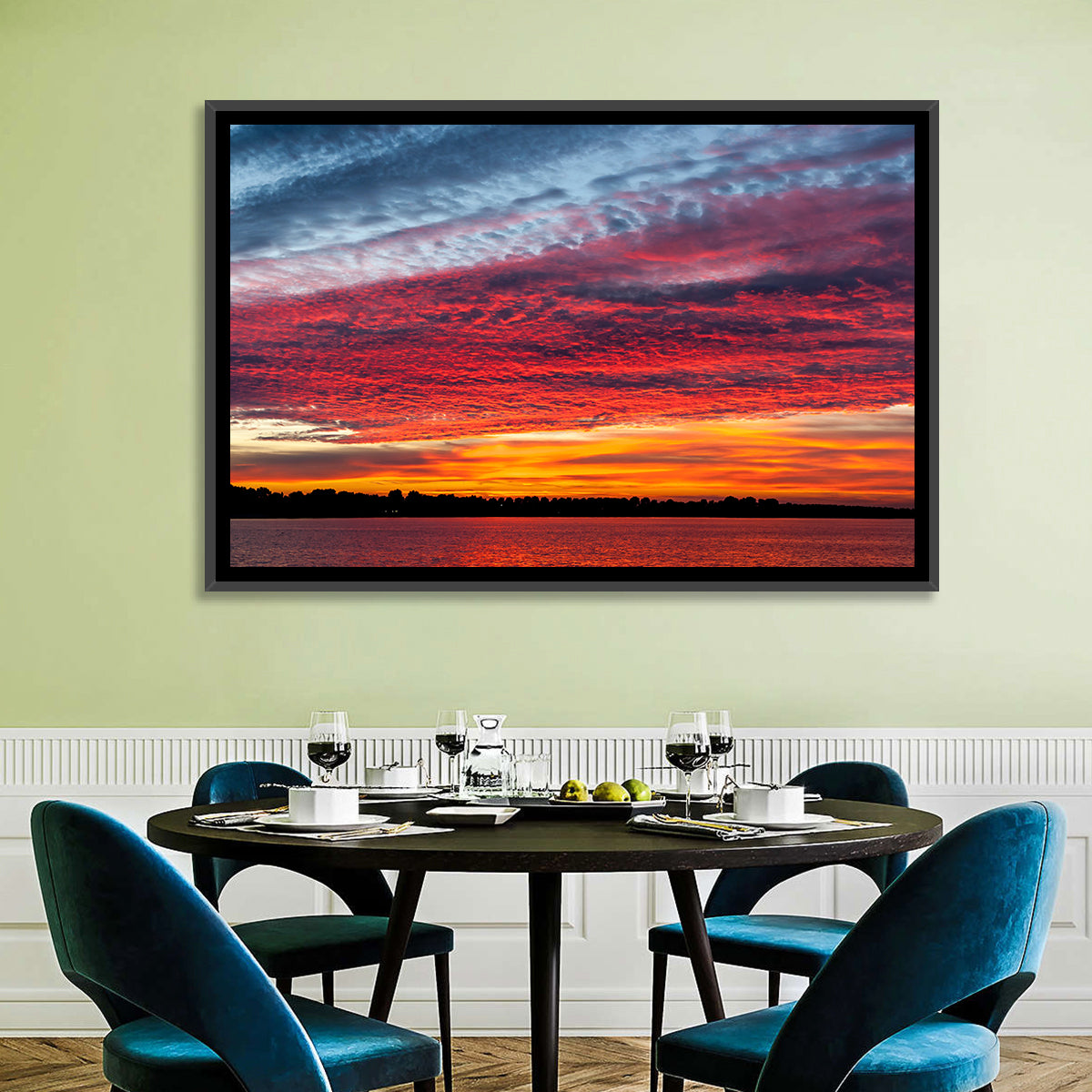 Lake Ijssel Sunset Wall Art