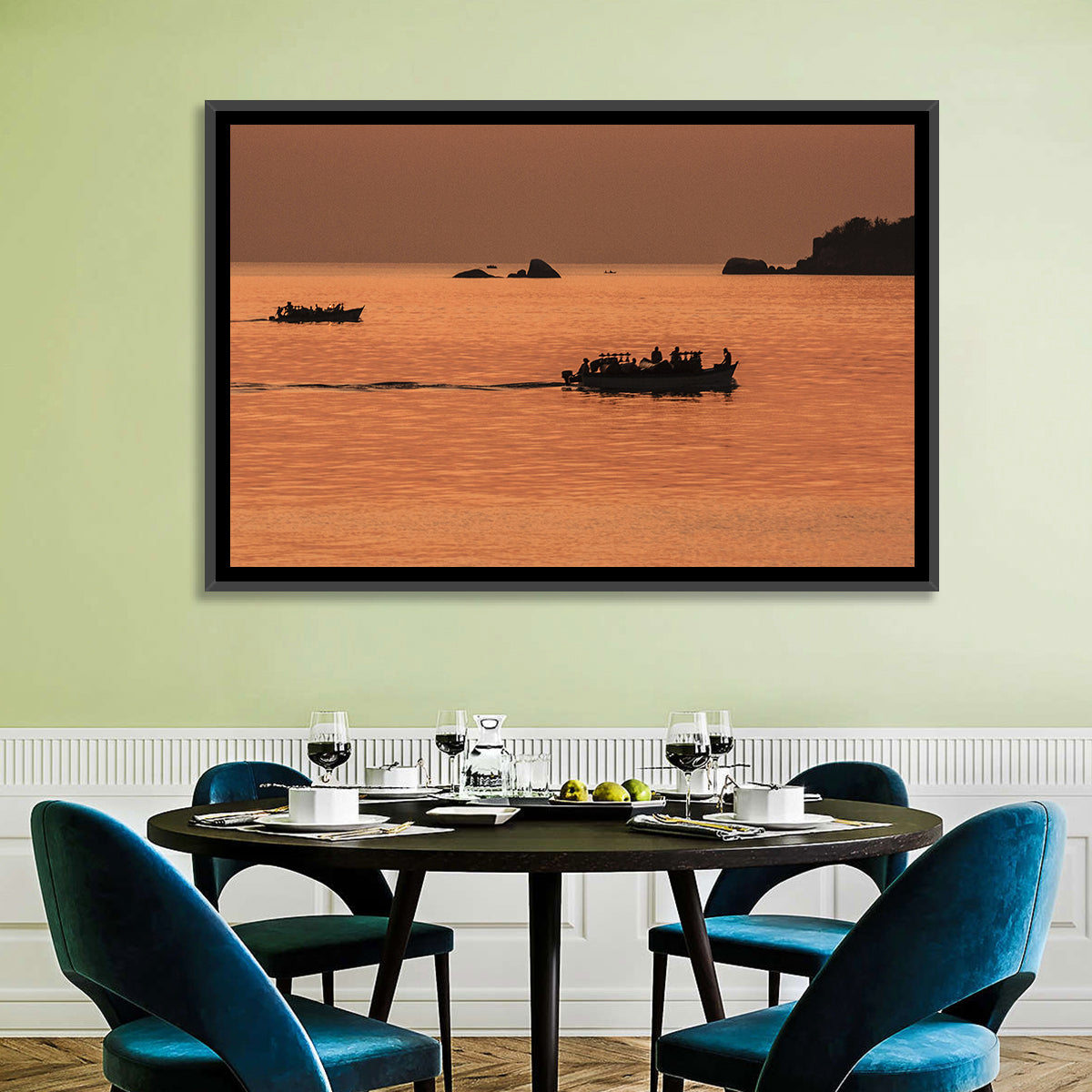 Lake Malawi Sailing Boats Wall Art