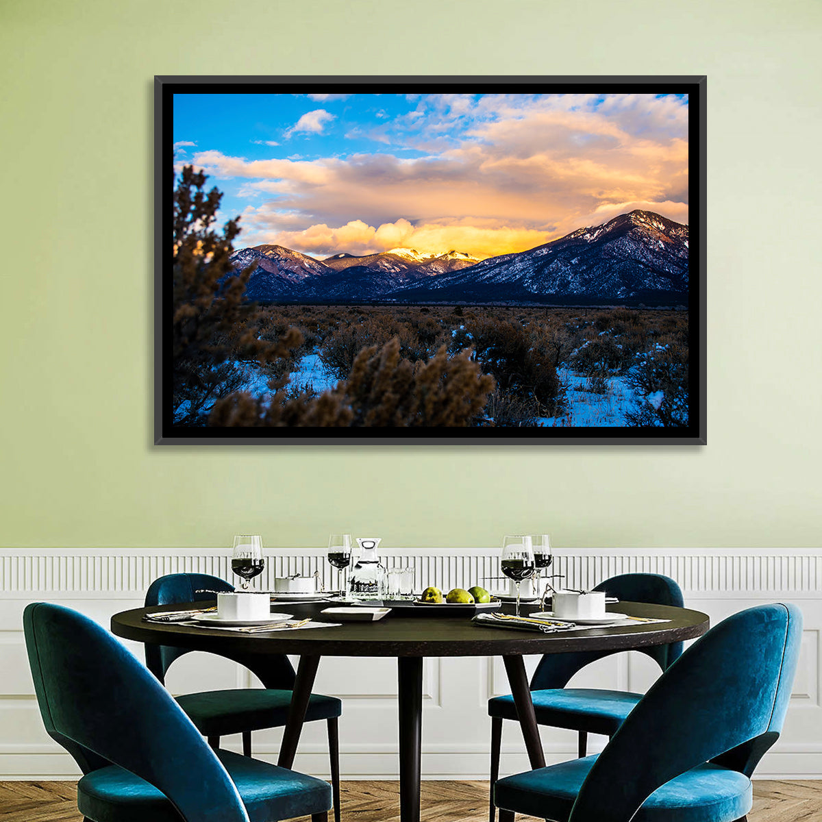 Taos Sangre Winter Desert Wall Art