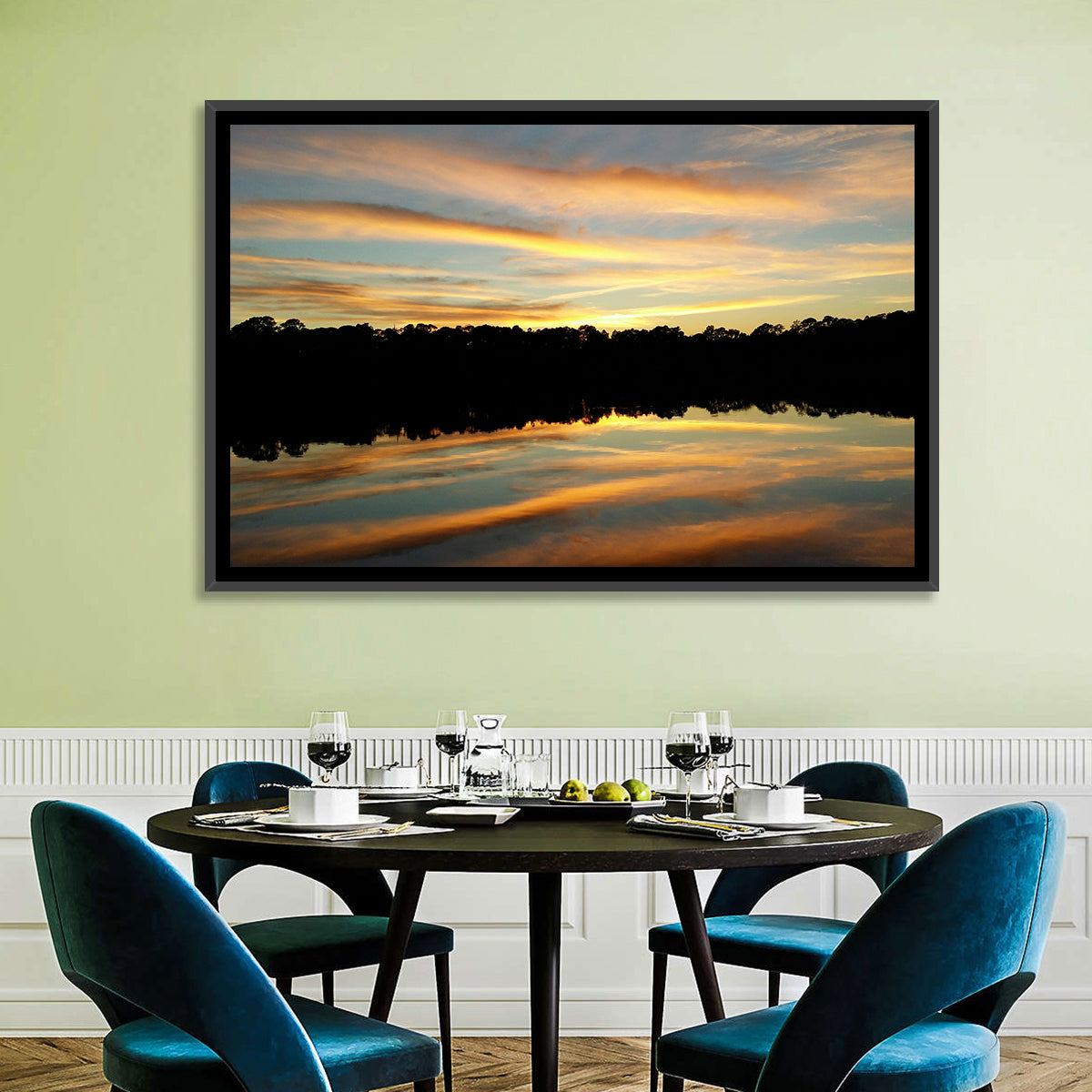 Lake Charles Sunset Wall Art