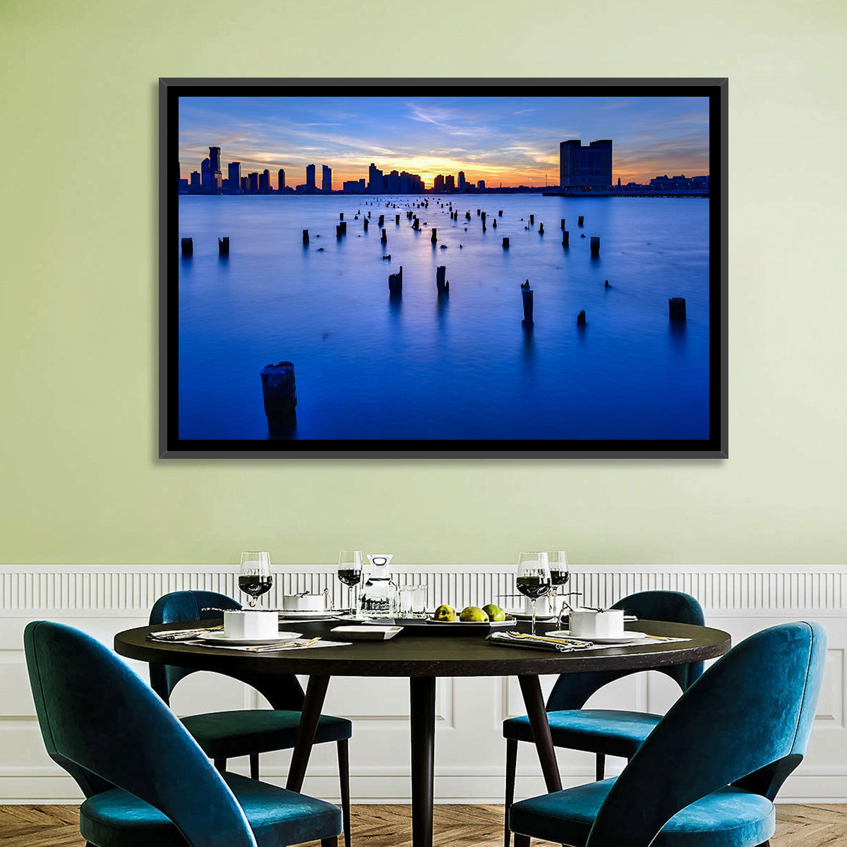 New Jersey Skyline Wall Art