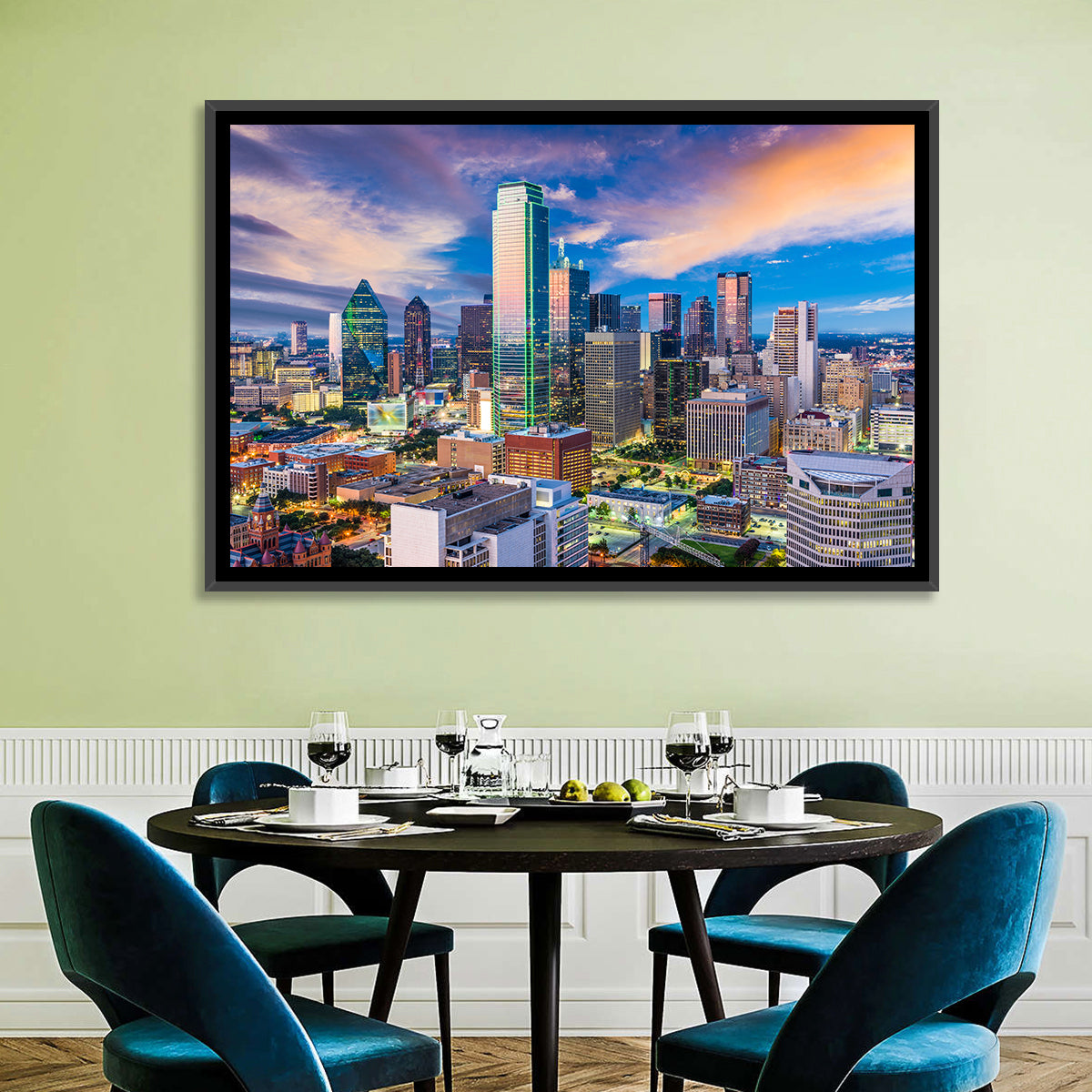 Dallas Skyline Wall Art