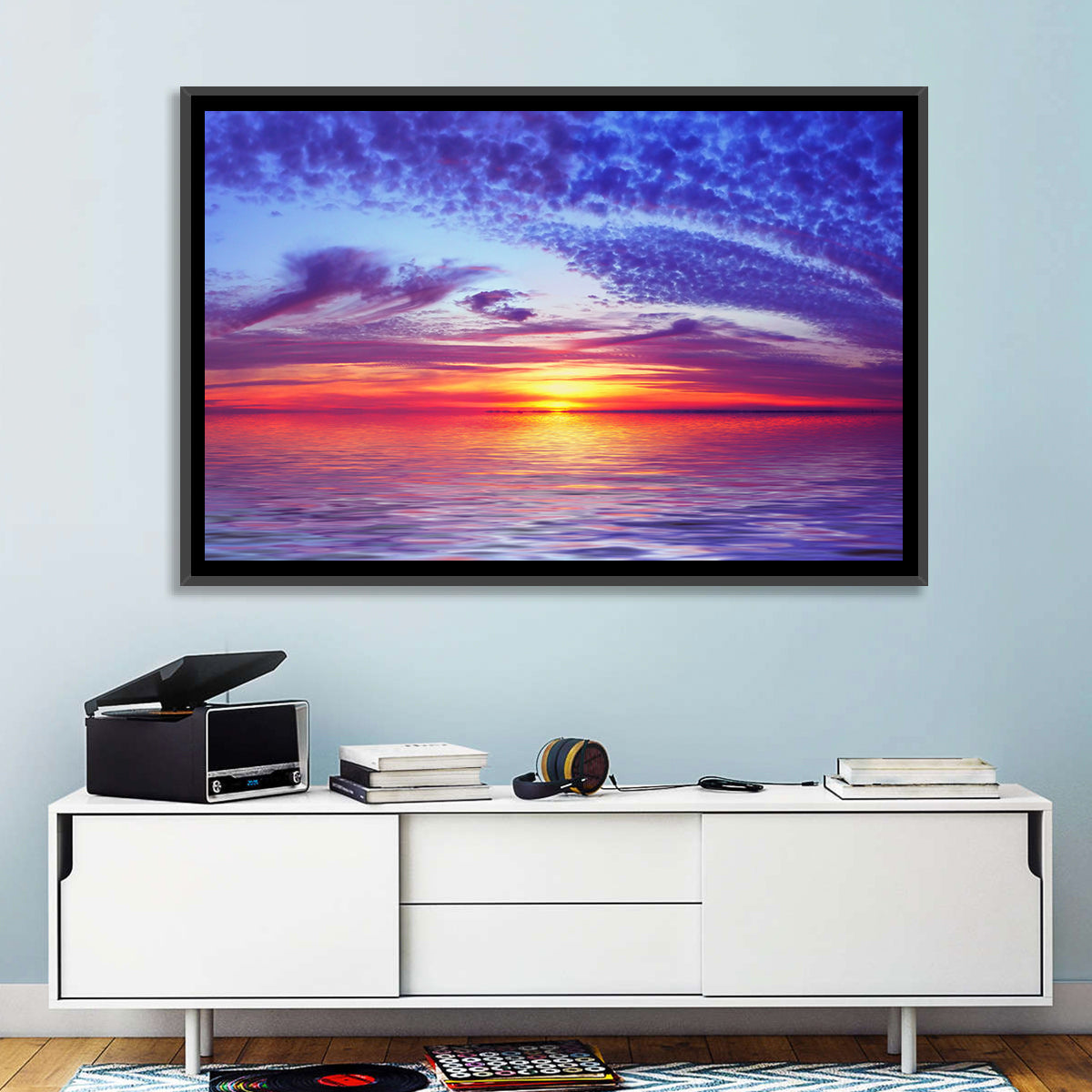 Bay Beach Sunset Wall Art