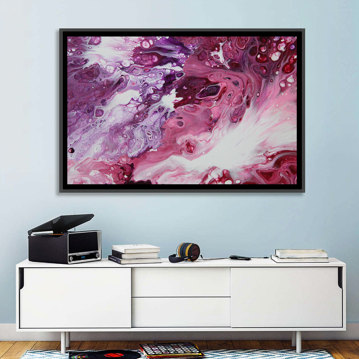 Flowing Bubbles Abstract Wall Art