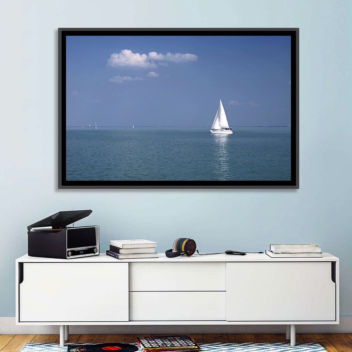 Lake Balaton Sailboat Wall Art