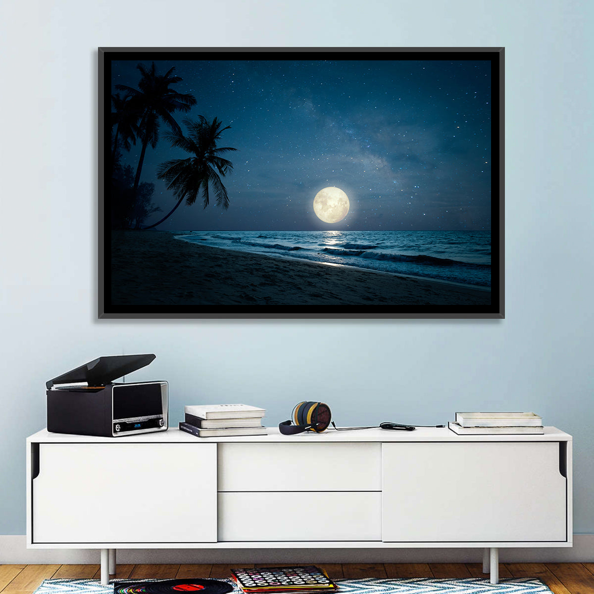 Palm Beach Moonset Wall Art