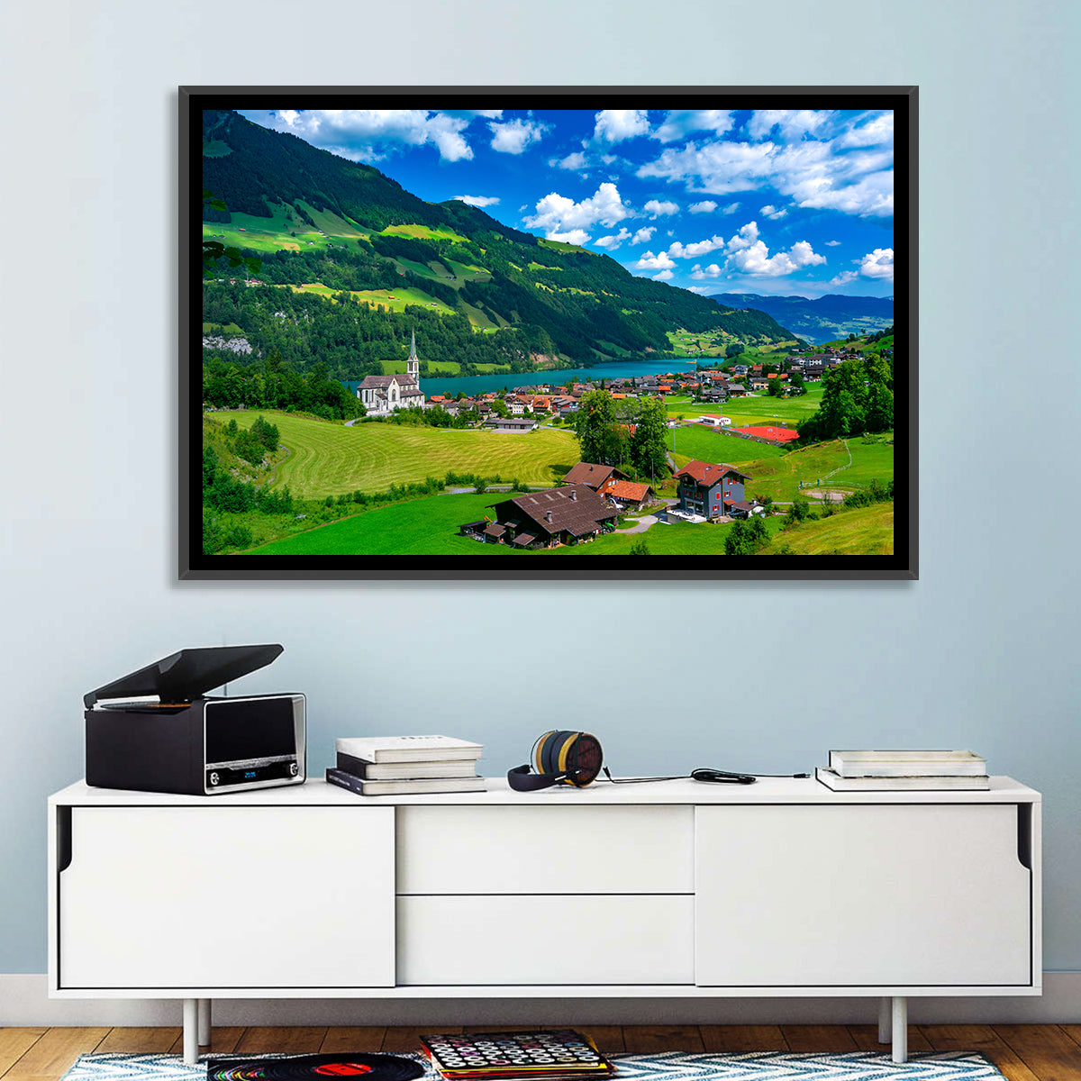 Lungern Village Wall Art