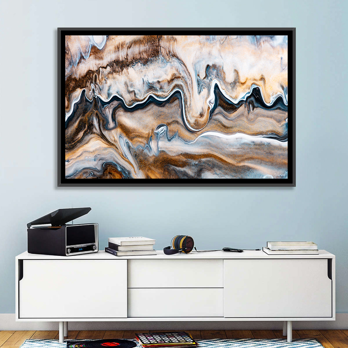 Swirling Flows Abstract Wall Art
