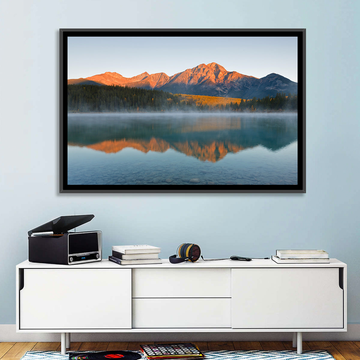 Patricia Lake and Mount Pyramid Wall Art