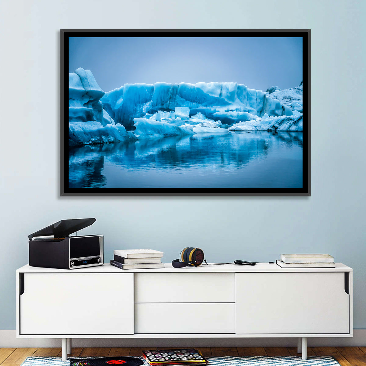 Icebergs In Jokulsarlon Wall Art
