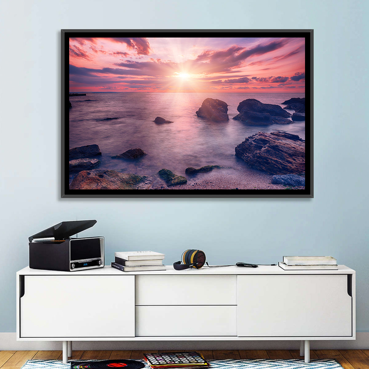 Shining Sea Sunrise Wall Art