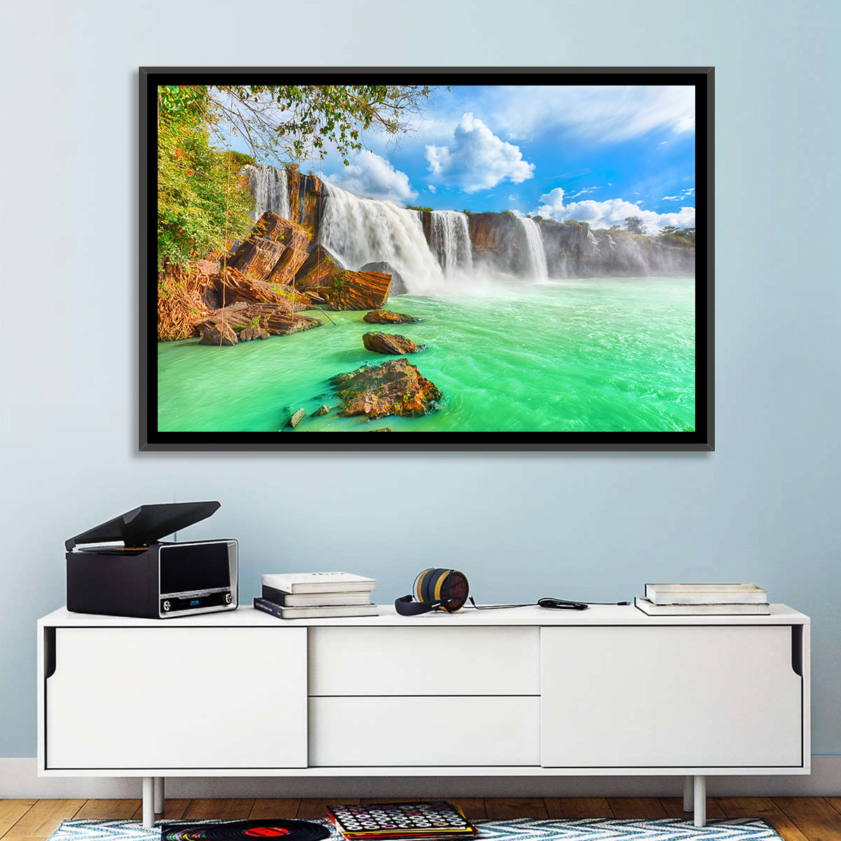 Dry Nur Waterfall Wall Art