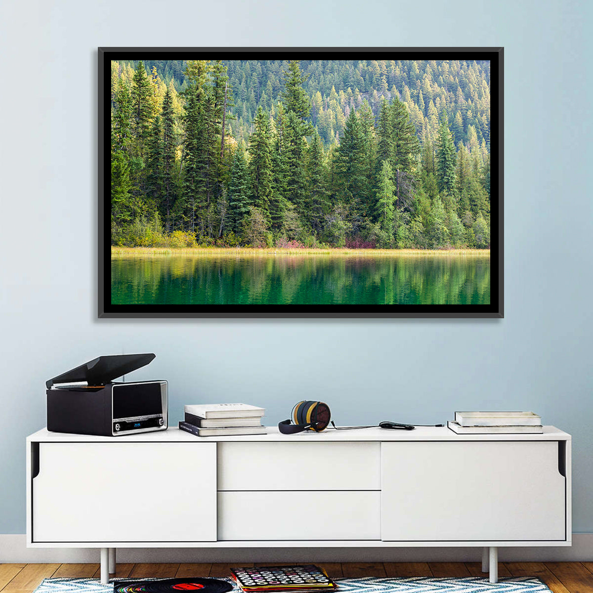 Tranquil Forest Lake Wall Art