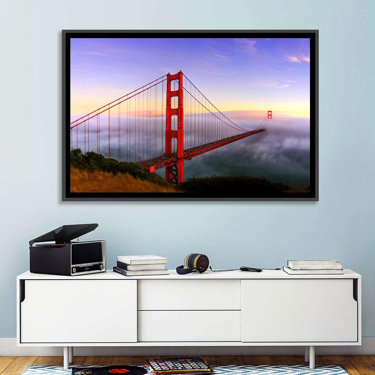 Foggy Golden Gate Bridge Wall Art