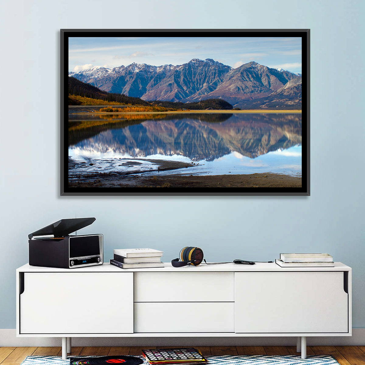 Kluane Lake Reflection Wall Art