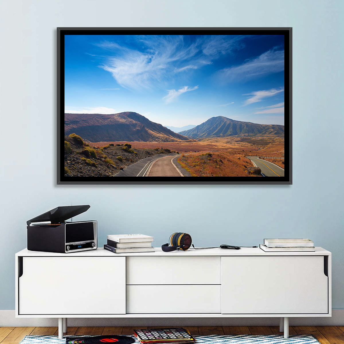 Volcanic Mount Aso Wall Art