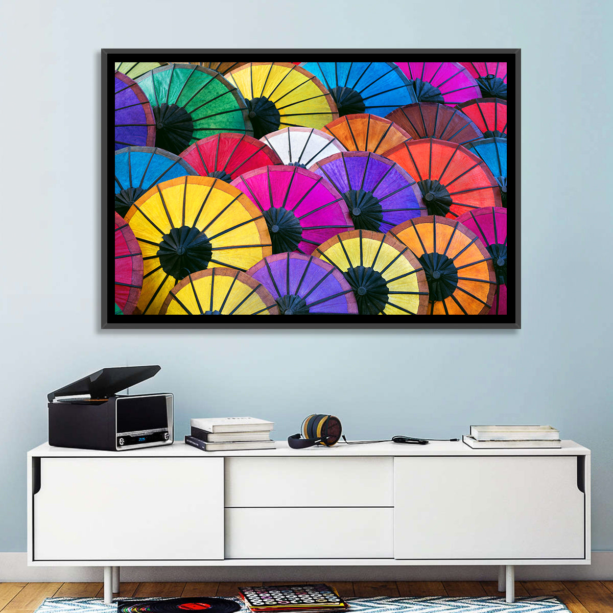 Colorful Umbrellas Wall Art