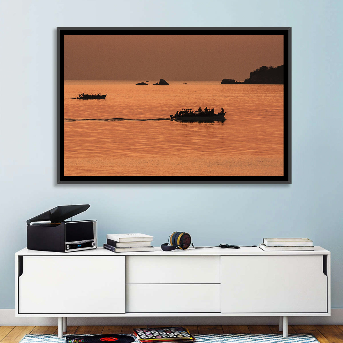 Lake Malawi Sailing Boats Wall Art