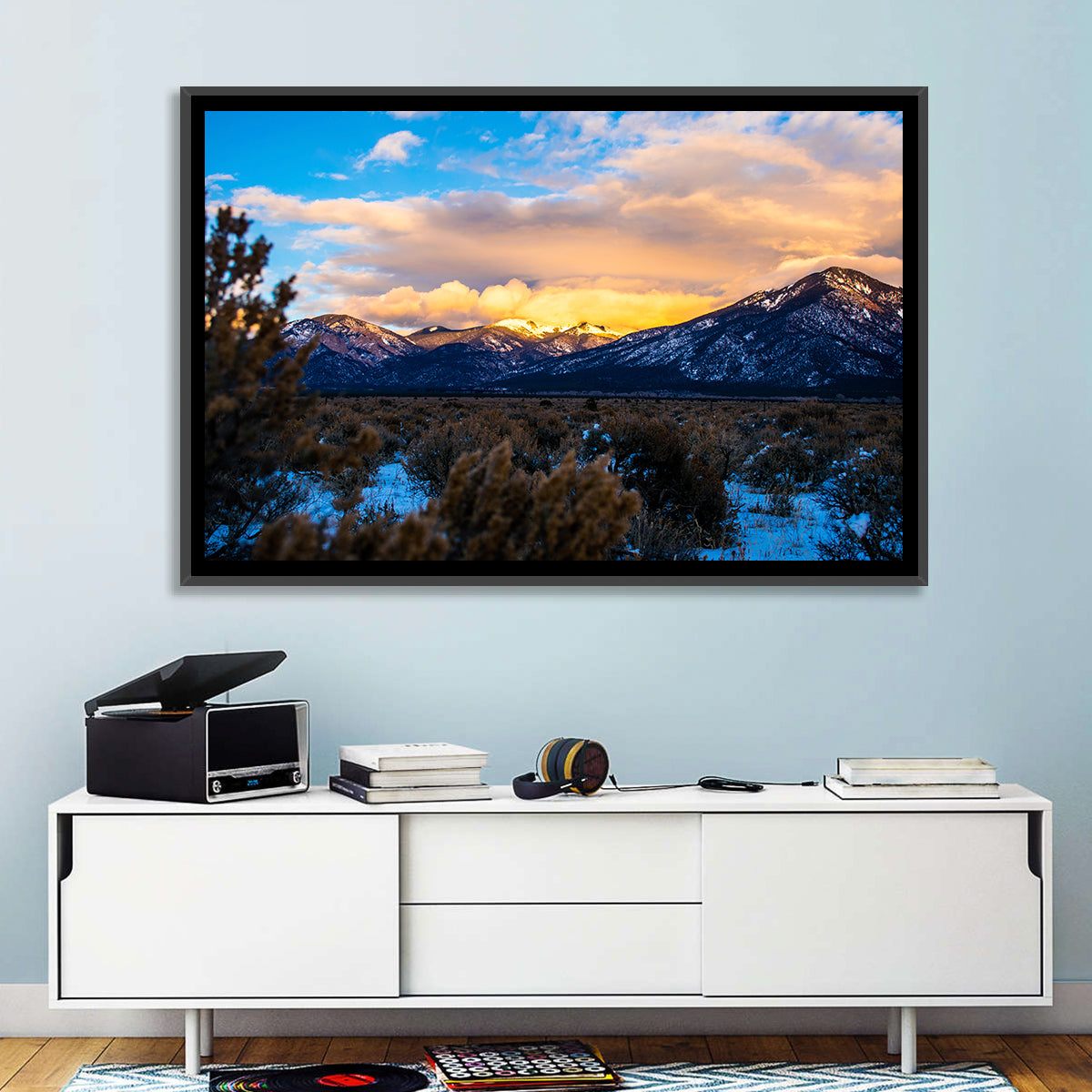 Taos Sangre Winter Desert Wall Art