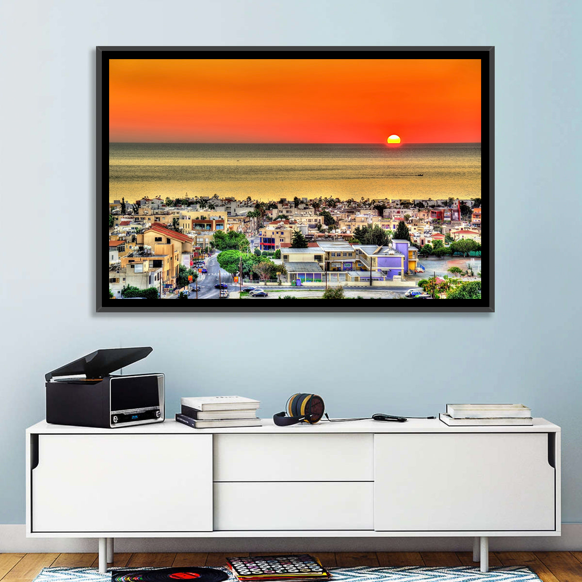 Paphos Sunset Wall Art