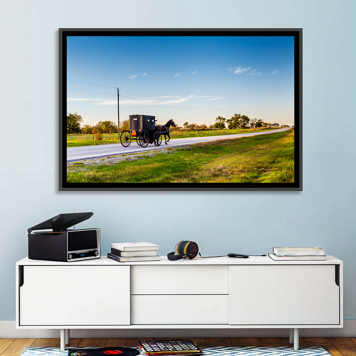 Horse and Buggy Amish Oklahoma Wall Art