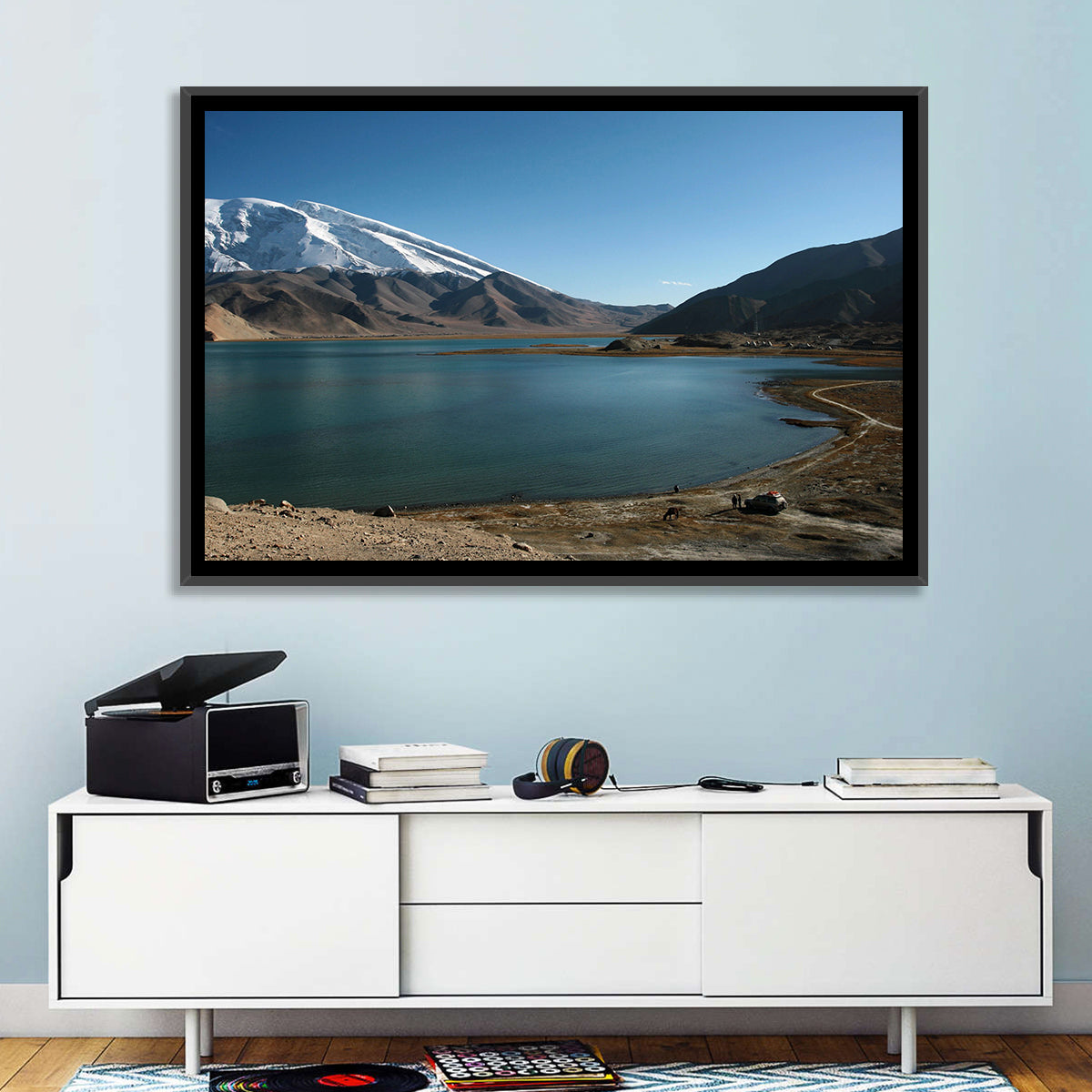 Muztahgata And Kara Kul Lake Wall Art
