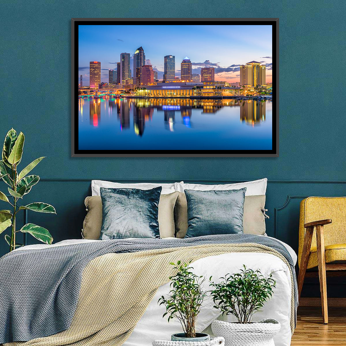 Tampa Downtown Skyline Wall Art
