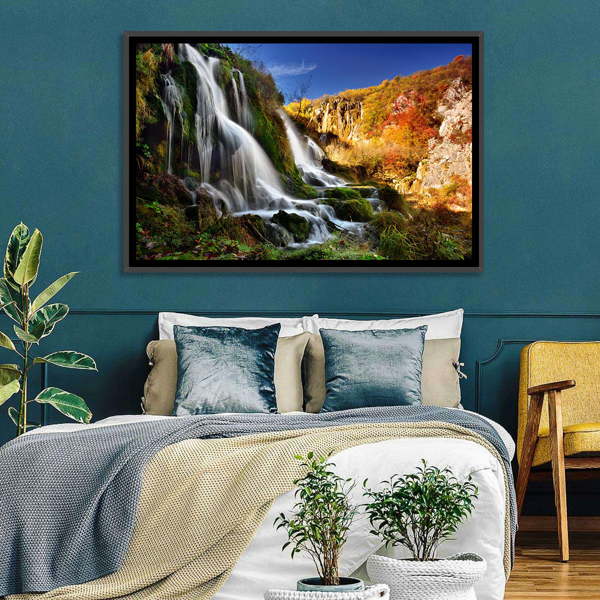 Waterfall in Plitvice Lakes National Park Wall Art
