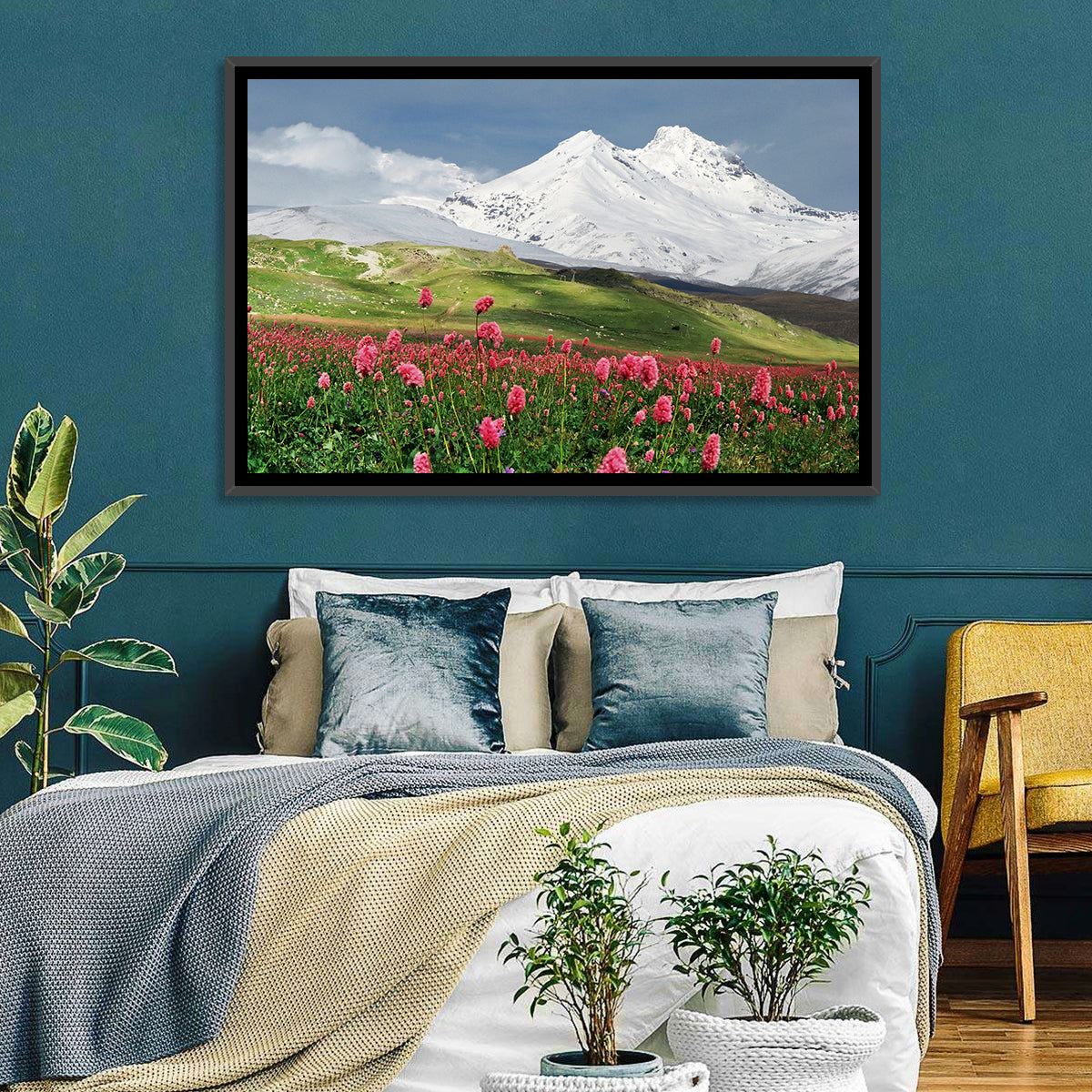 Caucasus Mountain & Spring Wall Art