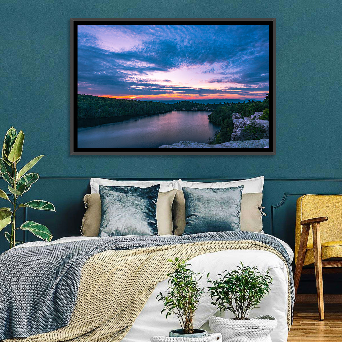 Lake Minnewaska Sunset Wall Art