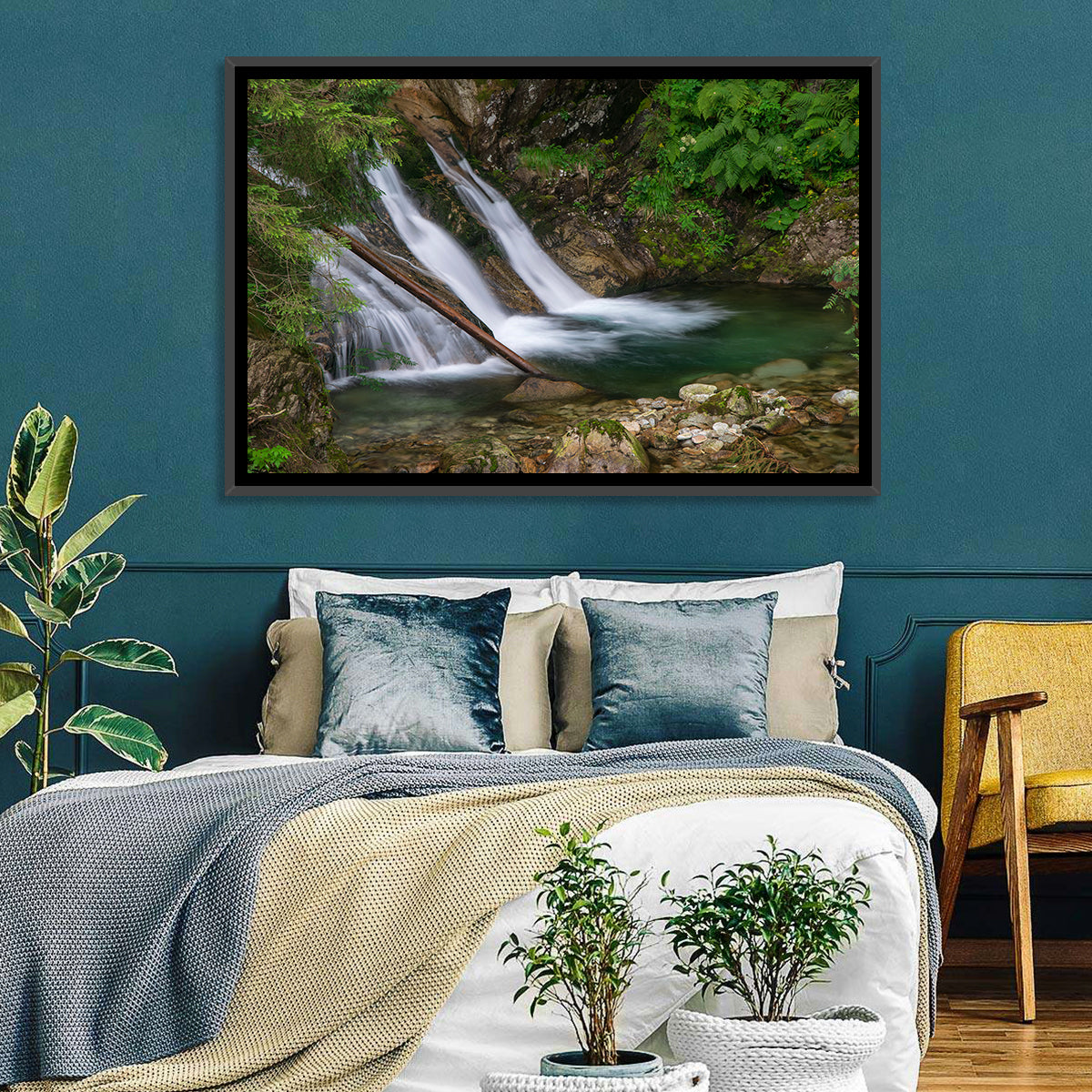 Mount Mickiewicz Waterfall Wall Art