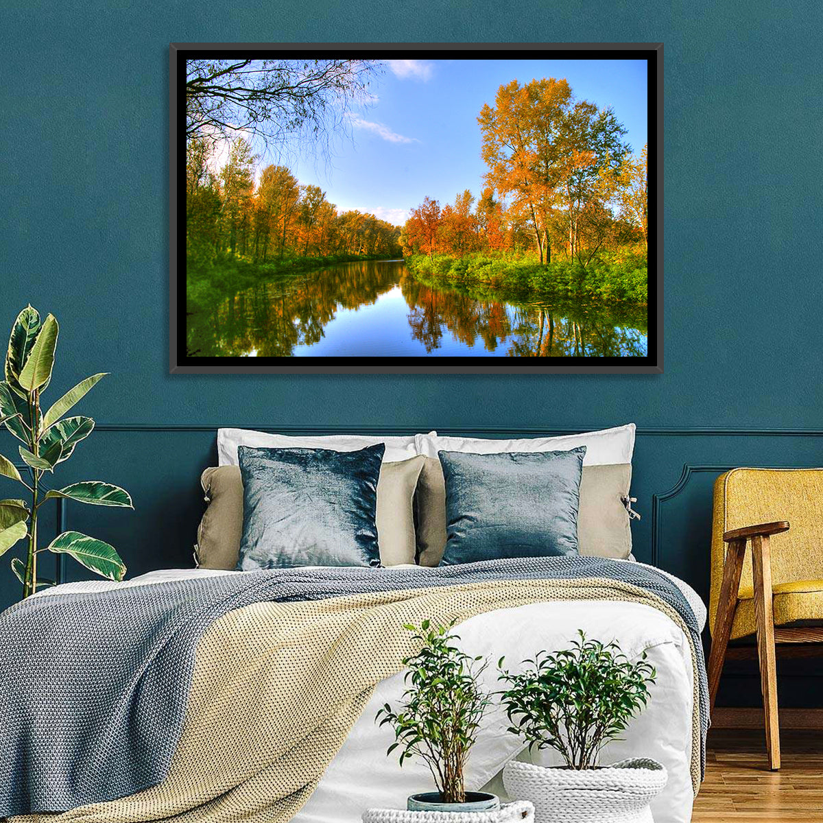 Autumn River Wall Art