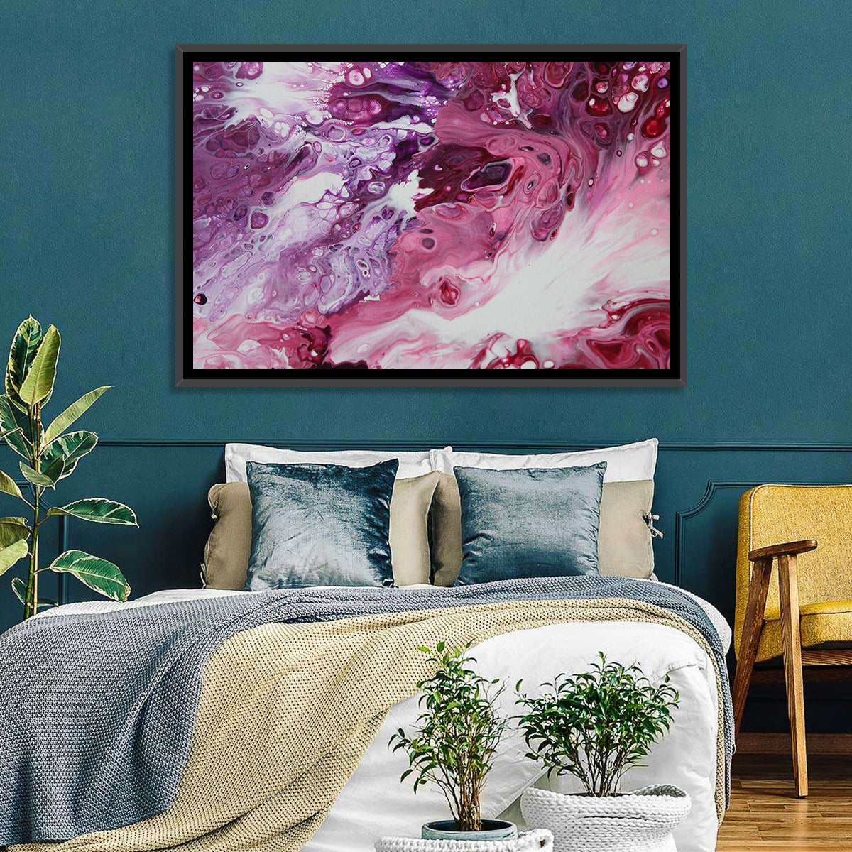 Flowing Bubbles Abstract Wall Art