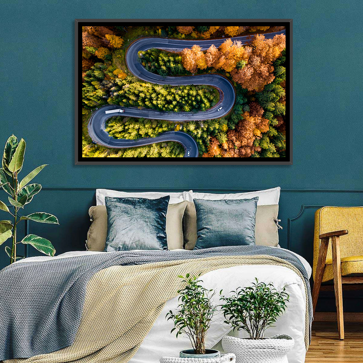 Winding Forest Road Wall Art