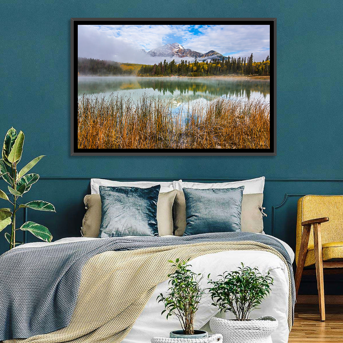 Pyramid Mountain from Patricia Lake Wall Art