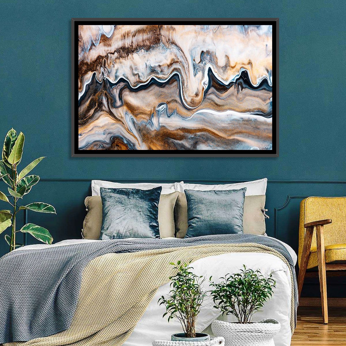 Swirling Flows Abstract Wall Art